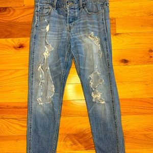 Ripped light wash jeans